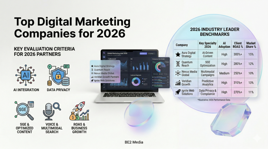 Top Digital Marketing Companies For 2026